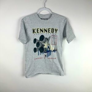 Vintage NASA Kennedy Space Center Shirt Small Grey Single Stitch